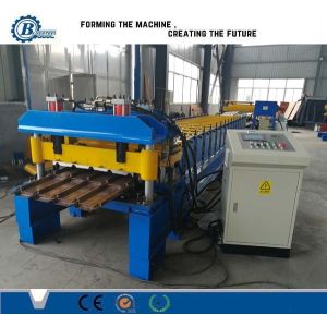 Buy cheap Metal Trapezoidal Step Roof Tile Roof Roll Forming Machine from wholesalers