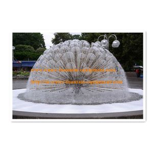 Customized Water Fountain Nozzles Copper / Brass With Chromplated Half Dandelion