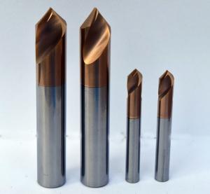 Buy cheap 90 Degree Chamfer End Mill With 10mm Diameter 75mm Length AlTiN Coating product