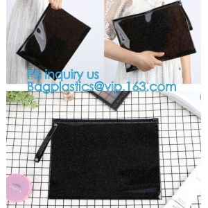 k bag with handle & slider, reclosable pvc clear plastic slider k bag, Reusable