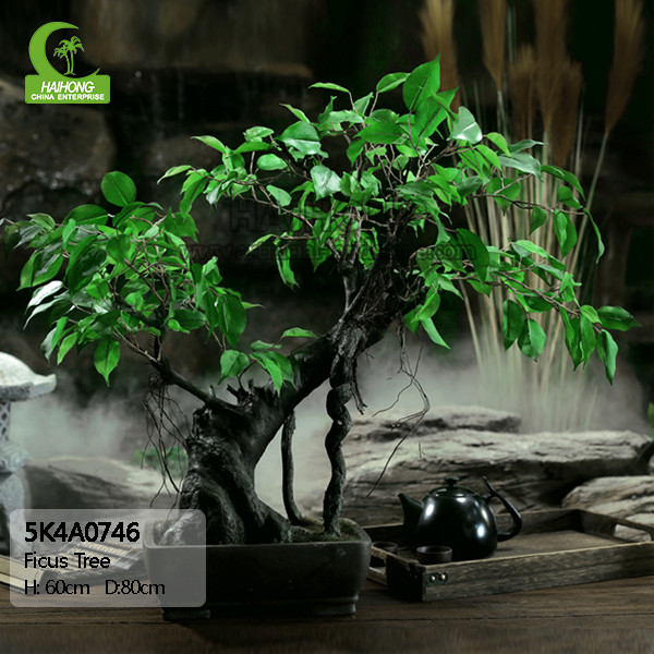 Quality Artificial Plastic Ficus Tree Special Artificial Potted Floor Plants For Indoor Decoration for sale