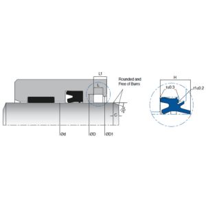 Buy cheap KL99 U Cup Rod Seals Pneumatic Single Acting Sealing Element from wholesalers