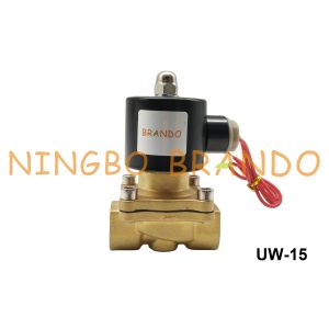 Buy cheap 2W160-15 UW-15 1/2 Semi Direct NBR Diaphragm Uni-D Type Brass Solenoid Valve 110V AC 12V DC from wholesalers
