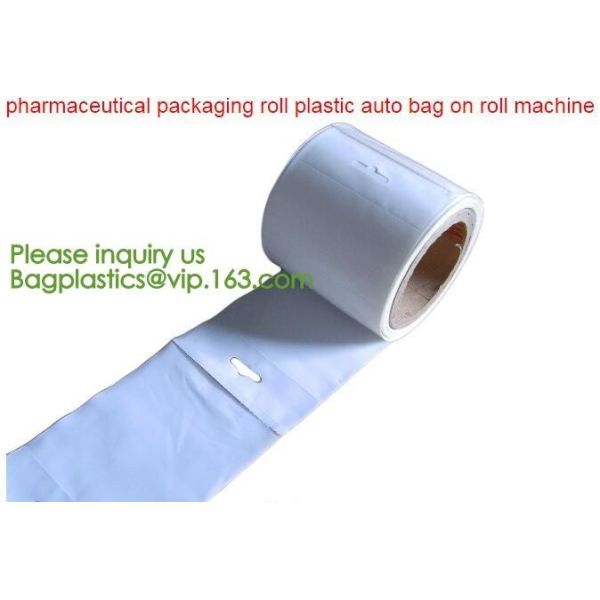 Buy cheap clear LLDPE easy tearing line pre-opened in roll bag,Factory custom LLDPE plastic autobag Preopened polybag on a Roll from wholesalers