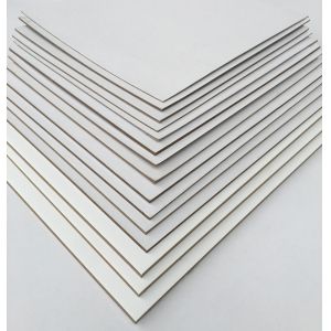 Buy cheap Good quality duplex board paper: Customized one side white with grey back duplex board from wholesalers