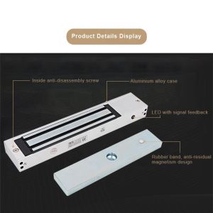 Access Control 280kgs 600lbs Electromagnetic Frameless Glass Door Locks