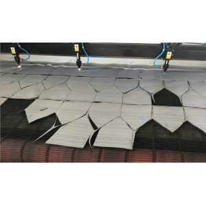 Two Heads Laser Cutting Machine Stuffed Plush Toys Teddy Bear Automatic Feeding