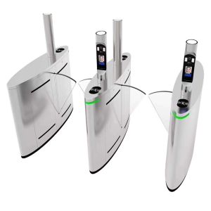 Buy cheap Acrylic Arm Flap Barrier Turnstile With Fingerprint 40 Persons/Min from wholesalers