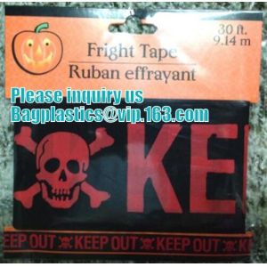 Buy cheap Halloween Caution Tape , Custom Printing Caution Tape Halloween Banner,Halloween Caution Tape zebra tape bagease pack from wholesalers