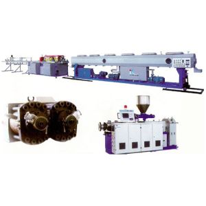Buy cheap UPVC CPVC Plastic Pipe Extrusion Line With Double Screw Extruder product