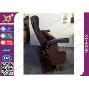 Ergonomic Cinema Hall Auditorium Seating / Movie Theater Chairs With Soft