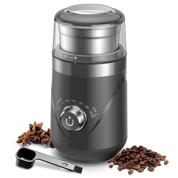 Quality Grey Electric Coffee Grinder SS304 150W Handheld Coffee Bean Grinder for sale