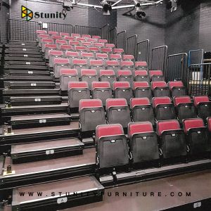 SGS Approved Unbeatable Durability Retractable Seating For Schools