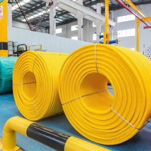 Buy cheap Wholesale 16 Mm 6-Strand 6*8 Steel Wire Core Covered With Polypropylene Fiber PP Combination Rope from wholesalers
