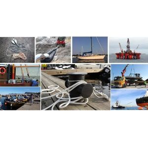 220m Length 3 Strand Twisted Danline 6mm Polypropylene Polysteel