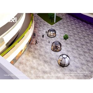 China Alu Frame Structure Crystal Hotel Dome Tent With Customized Logo on sale