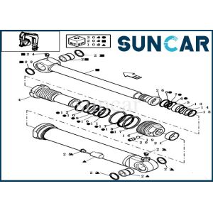 Buy cheap Wear Resistance 72275472 Arm Seal Kit Fits CASE CX16B Excavator Cylinder Service Kit from wholesalers