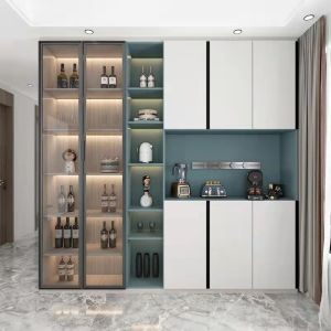 Buy cheap Lacquer Finish Showcase Cabinet Commercial Glass Display Case Wall Mounted product