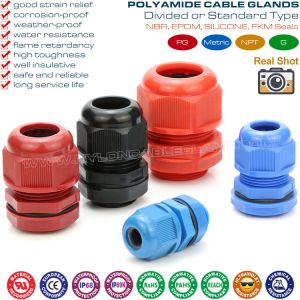 Buy cheap Polyamide Polymer IP68 Waterproof Adjustable Metric Electrical Cable Glands with Sealing Washers (Gaskets) from wholesalers