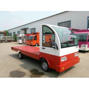 Buy cheap Battery Operated Platform Truck 3Ton Loading Capacity With Guardrail from wholesalers