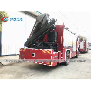 Buy cheap Howo 6 Wheel 290HP Firefighter Truck With 5T Knuckle Crane from wholesalers