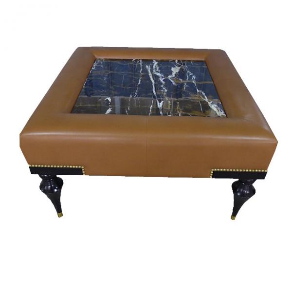 Buy cheap Stone top upholstery wooden base hotel bedroom side table/end table/coffee table from wholesalers