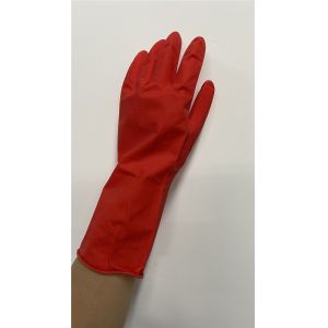 Buy cheap Household Red M60g Flock Lined Latex Gloves For Cleaning from wholesalers