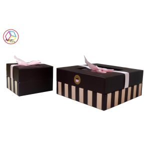 Buy cheap Personalized Coated Paper Cupcake Gift Boxes with Plastic Insert from wholesalers
