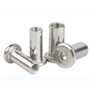 Buy cheap Flat Head Hexagon Socket Sleeve Barrel Connector Nut Stainless Steel Sleeve Barrel Nut from wholesalers