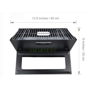 Buy cheap Black Steel Cool Camping Punch Press Stamping 45cm Dia Portable Folding Charcoal Barbecue Grill from wholesalers