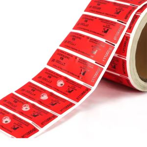 Permanent Tamper Detection Labels Magnetic Impact Shows Irreversible Change