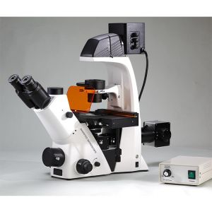 Buy cheap High Point Inverted Biological Microscope Inverted Fluorescence Microscope from wholesalers