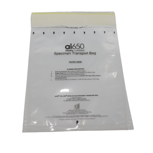 Quality 95kPa Custom Printed Biohazard Specimen Bag With Airtight Zipper for sale