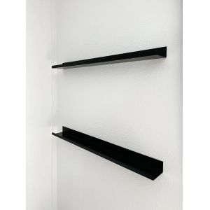Versatile Floating Metal Picture Ledge Rack with Lip and Customizable Size