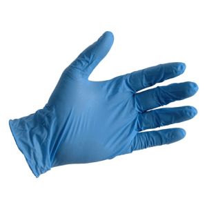 Buy cheap Durable Disposable Nitrile Gloves , Nitrile Exam Gloves Blue Color from wholesalers