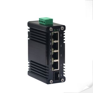 Buy cheap Mini Industrial 4-Port 10/100/1000T 802.3at PoE + 1-Port 100/1000X SFP Ethernet Switch with 12~48VDC Input and Voltage Booster from wholesalers