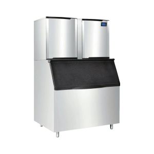 Buy cheap Large Capacity Commercial Cube Ice Machine with Ice Storage Bin, Intelligent Control System and Automatic Operation for Easy Ice Production from wholesalers