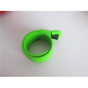 Slap usb flash drive silicon bracelet usb disk in multiple colors