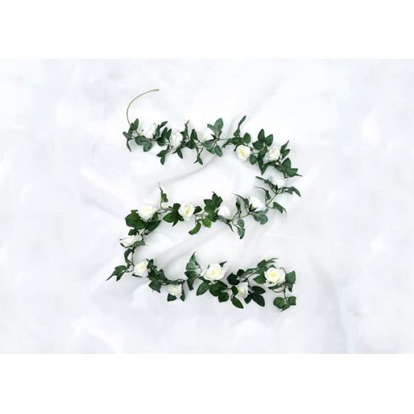Buy cheap High Simulation Handmade 8cm Artificial White Rose Garland from wholesalers