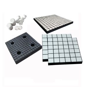 Impact Resistant Ceramic Wear Tiles Cylinder Hexagonal Ceramic Rubber Composite