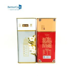 Rectangular 3 Liter Olive Oil Tin Can Manufacturers Without Handle