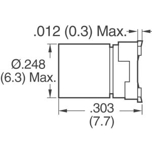 EEE-FK1E101XP SMD Ferrite Bead surface mount aluminum electrolytic cap.
