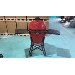 Buy cheap Ceramic Pizza Charcoal Kamado Grill Bamboo Shelves And Handle from wholesalers