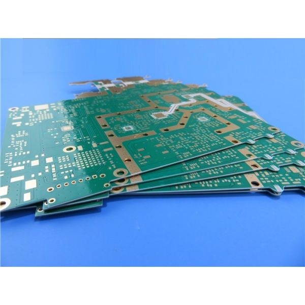 Double Sided RO4535 PCB Substrates 30mil With White Silkscreen And ENIG Surface