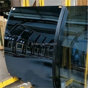 Buy cheap QJY20240308-01 Clear Tinted Float Curved Toughened Glass Fine  Edge from wholesalers
