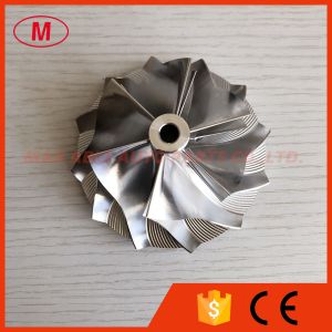 Buy cheap HX40 62.45/85.98mm 6+6 blades high performance turbocharger milling/aluminum 2618/billet compressor wheel from wholesalers