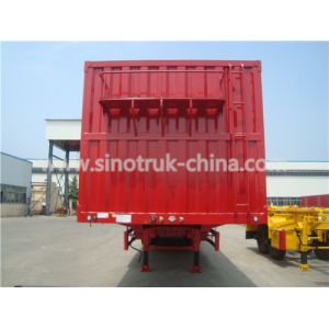 Van Type Heavy Duty Semi Trailers 12 Wheels With 3 PCS 13T Load Capacity Axle