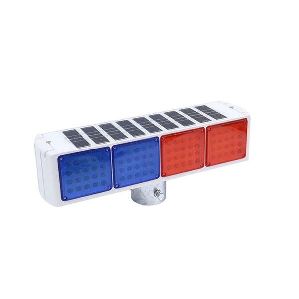 Quality AC265V Integrated Portable Solar Flashing Warning Lights Aluminum Case for sale