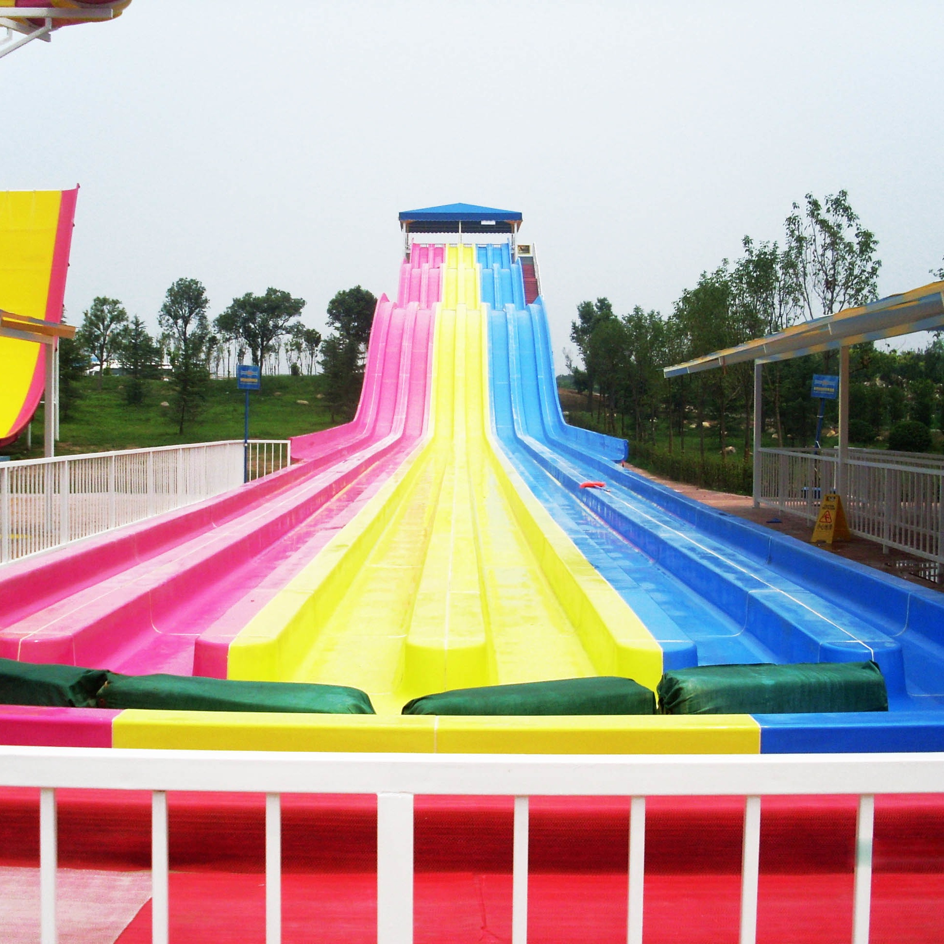 Buy cheap 13m Rainbow Custom Water Slides For 6 Guests Per Time , Amusement Park from wholesalers