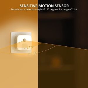 140lm 1.5W Plug In Motion Sensor Light 2 USB Charging Ports 5V 2.4A